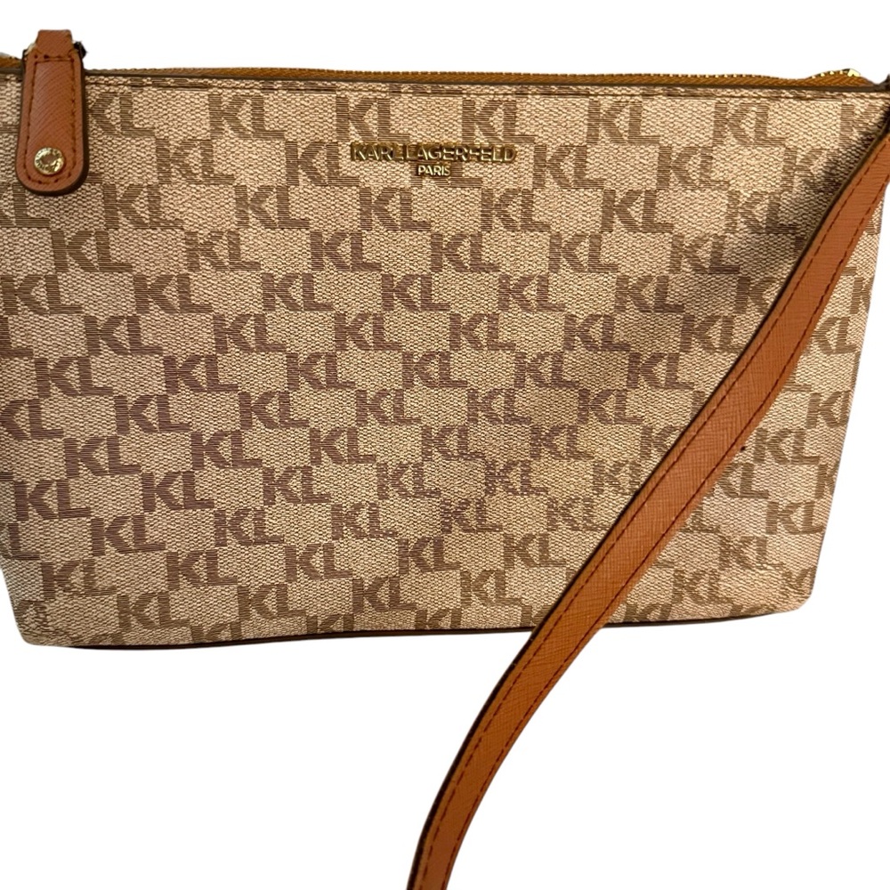 Karl Lagerfeld Paris Signature Crossbody - Picture 2 of 10